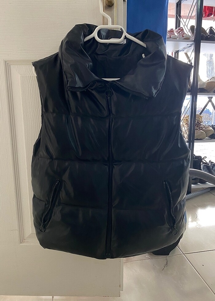 Deri şişme yelek - Görsel 3