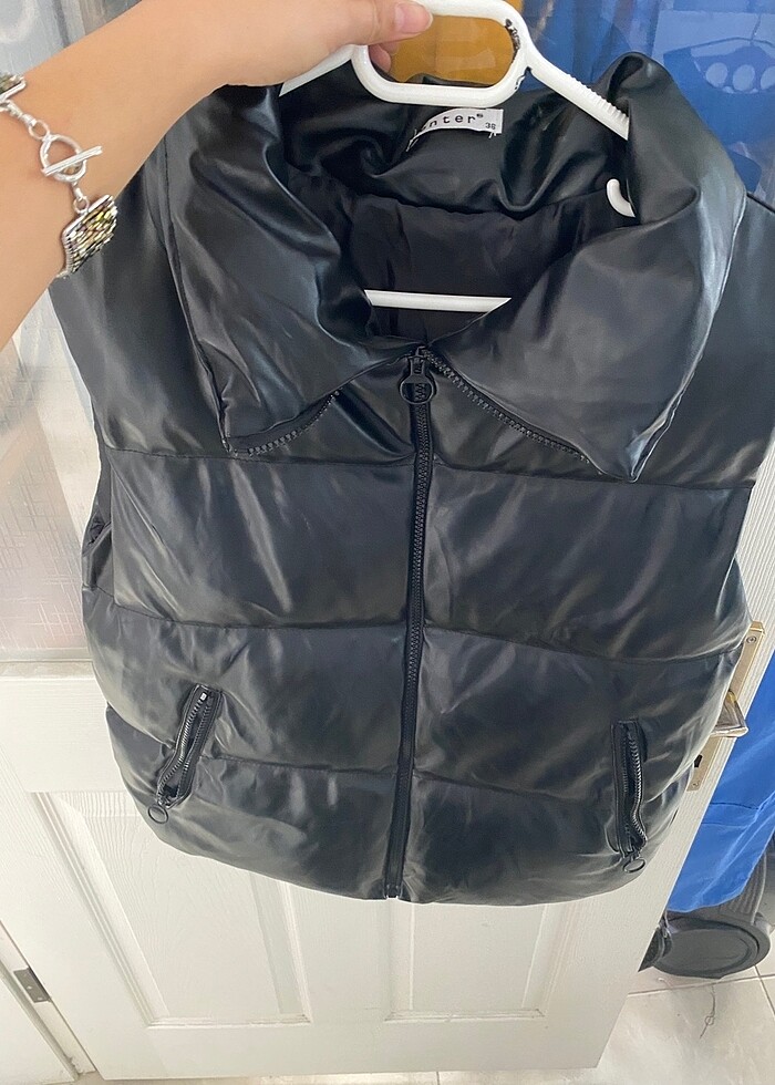 Deri şişme yelek - Görsel 5