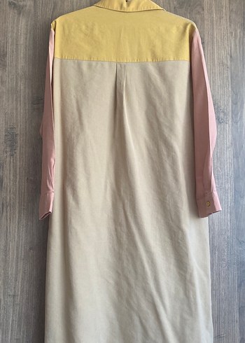 Renkli Bol Kesim Kadın Keten Tunik - Görsel 4