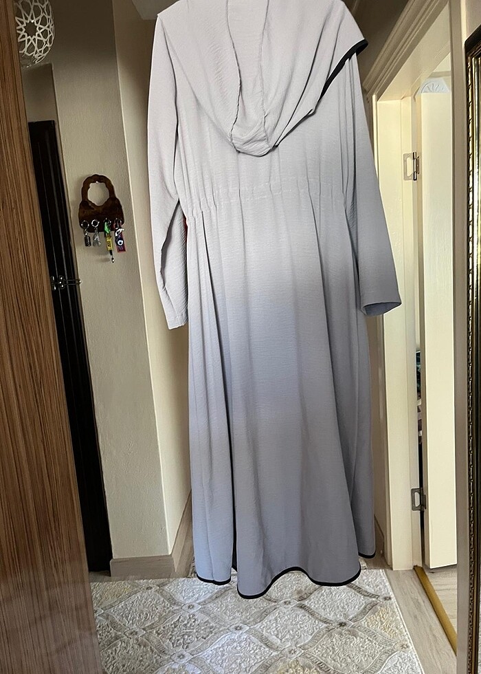 Gri tunik elbise - Görsel 3