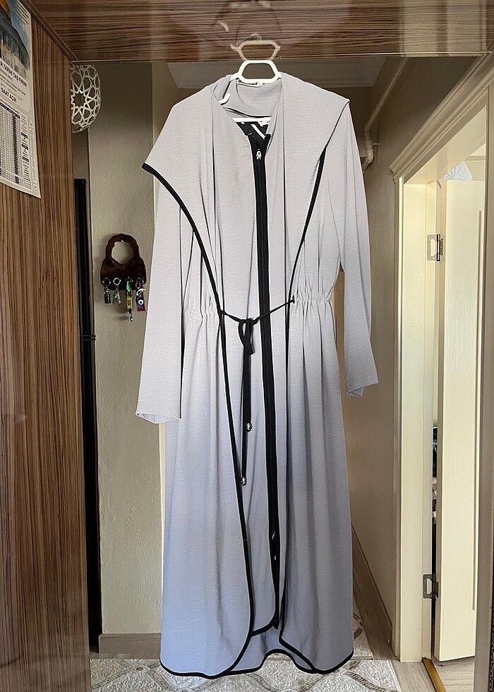 Gri tunik elbise - Görsel 2