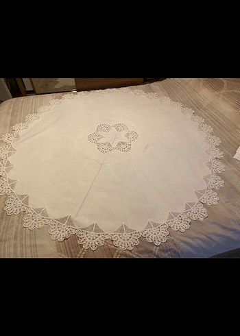 Dantel Detaylı Beyaz Keten Peçeteler - Görsel 8