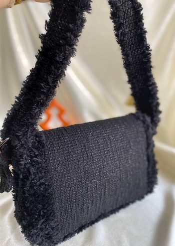 El yapımı tığ işi kanvas çanta - Görsel 6