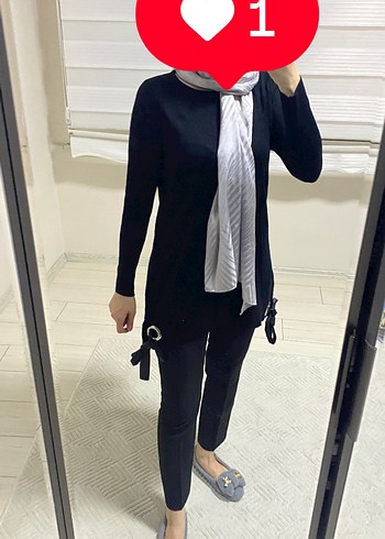 Detaylı triko tunik - Görsel 3