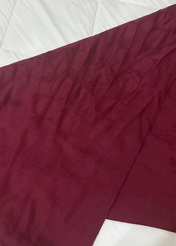 Coach Bordo Kadın Drapeli Şal