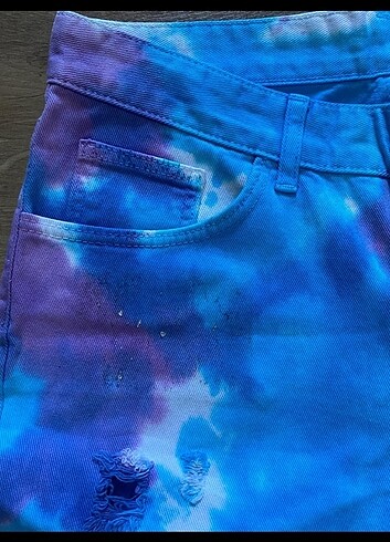 m Beden çeşitli Renk Fairycore yırtık pantalon renkli