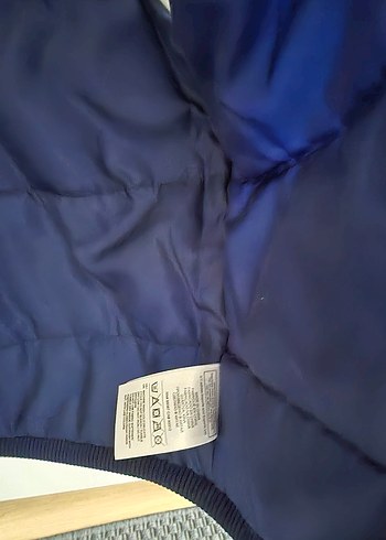 Mavi Beyaz Fermuarlı Erkek Çocuk Ceket - Görsel 5