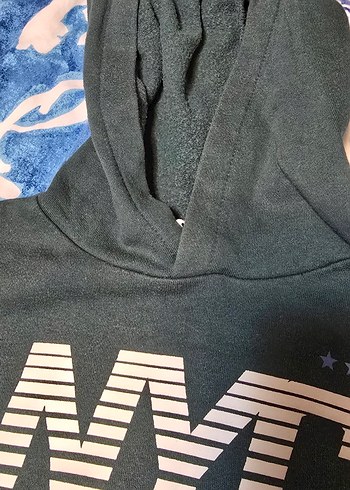 Kapüşonlu  Baskılı Sweatshirt - Görsel 2