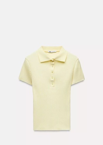fitilli Kısa Kollu Polo Tişört