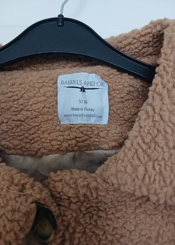 Kahverengi Peluş Kadın Kısa Ceket - Görsel 3