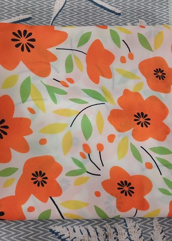 Çiçek Desenli Çok Renkli Bohem şal - Görsel 2