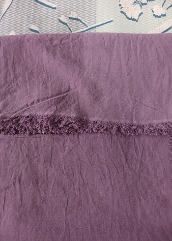 Bohem Mor Keten Kadın Şal - Görsel 2