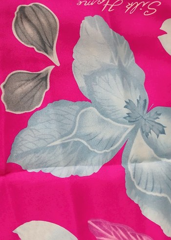 Pembe Bohem Tarzı İpek Kadın esarp - Görsel 2