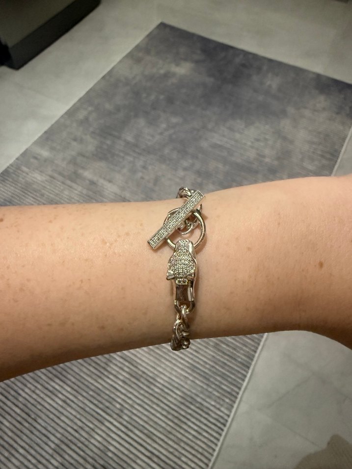 Kaplan Desenli Zincir Detaylı Kadın El Zinciri - Görsel 4