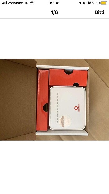 Orjinal vodafone modem kutusu (sıfır kutulu)