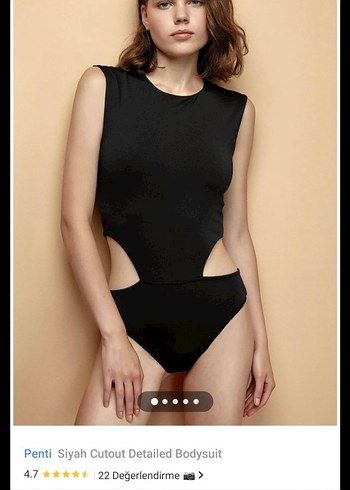 Kadın Siyah Kolsuz body