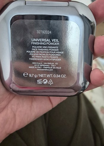  Beden Universal Veil Mat Bitişli Sabitleyici Pudra