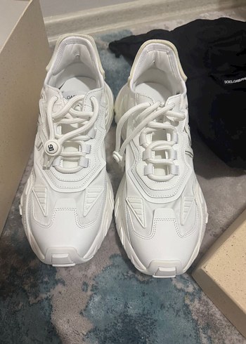 Dolce & Gabbana Beyaz Kalin Tabanli Sneaker