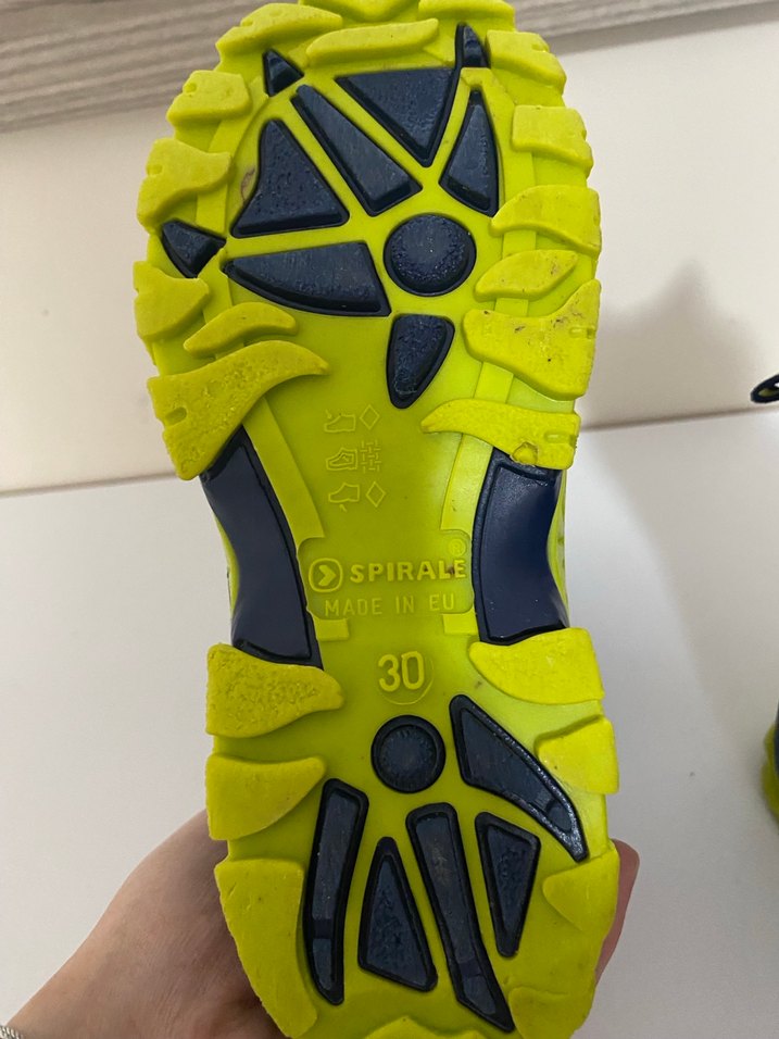 Mavi Erkek Çocuk Lastik Bot Velcro - Görsel 5