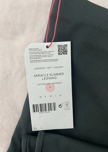 l Beden gri Renk Penti miracle tayt