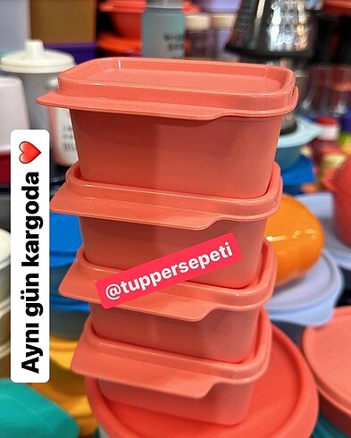 #Tupperware saklama 160ml 4 adet