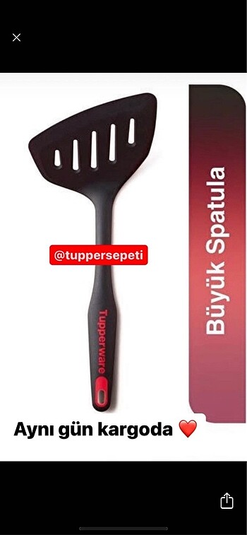 #Tupperware geniş spatula