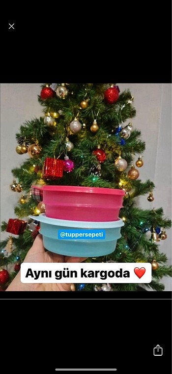 #Tupperware saklama 500 ml 2 adet