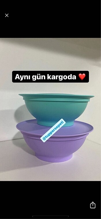#Tupperware berrak 375 ml 2 adet