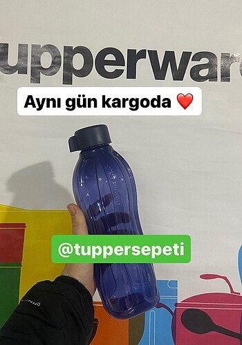 #Tupperware eko şişe 1 lt