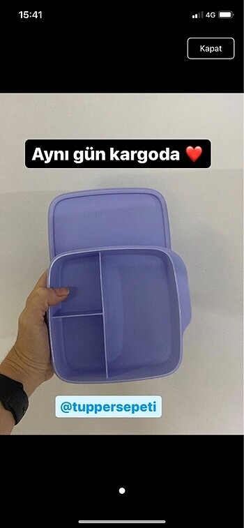Tupperware beslenme 550 ml