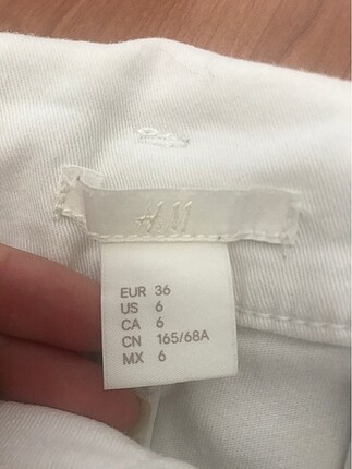 36 Beden beyaz Renk BEYAZ YUKSEK BEL SORT