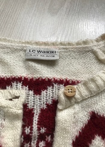 LC Waikiki Bordo Bohem Örgü Kadın Hırka