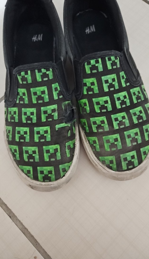 Yeşil Yılan Desenli Erkek Çocuk Spor Ayakkabı - Görsel 3