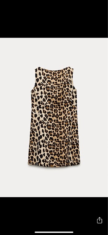 Zara leopar elbise