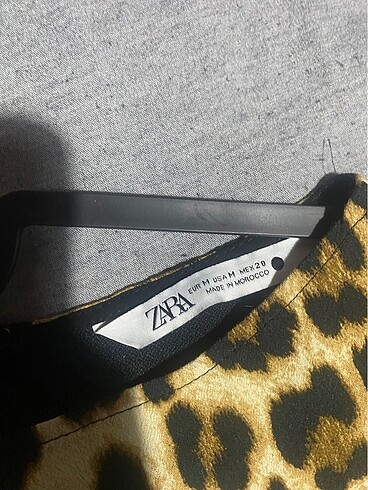 m Beden Zara leopar elbise