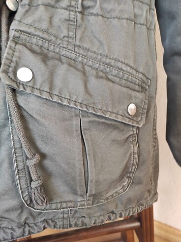 m Beden H&M Koyu Yeşil Parka