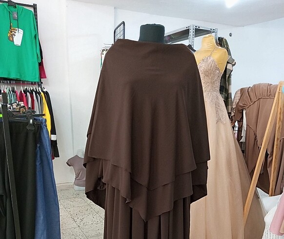 Kahverengi suffle(khimar)