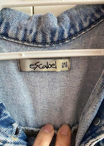 Düğmeli Kolsuz Kot Elbise - Görsel 3