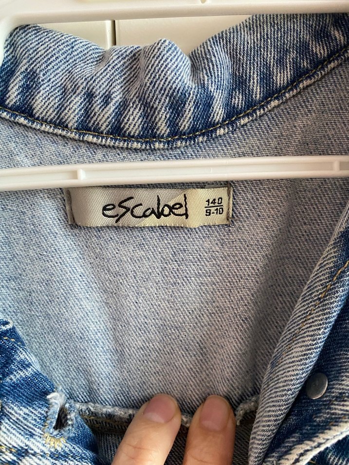 Düğmeli Kolsuz Kot Elbise - Görsel 3