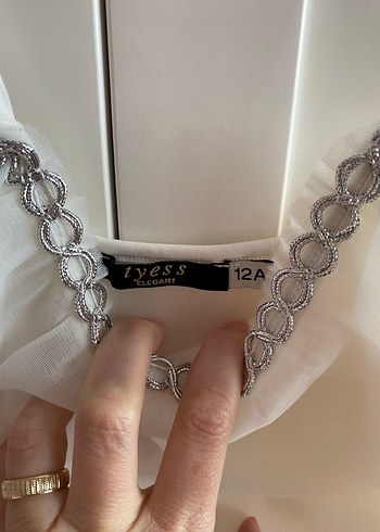 Askılı beyaz elbise - Görsel 4