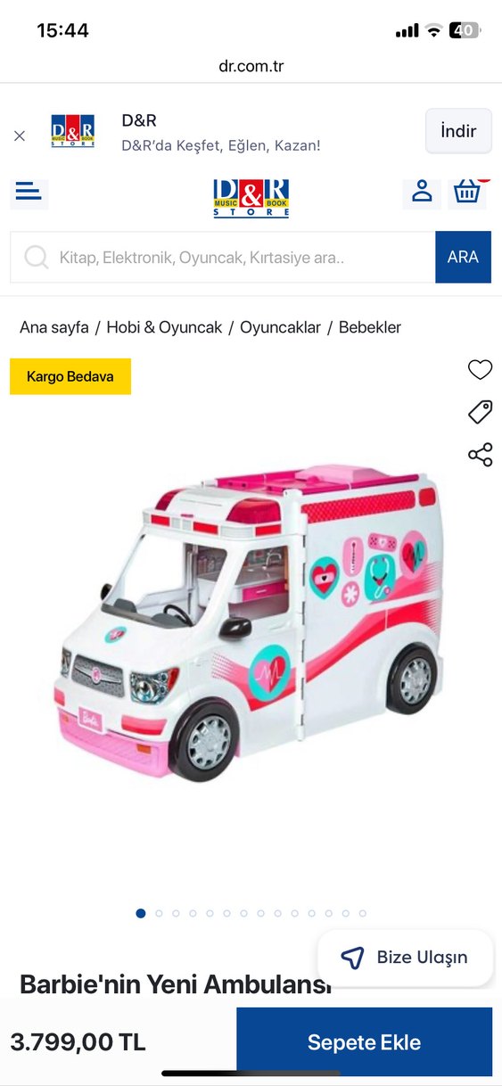 Barbie nin ambulansı - Görsel 5