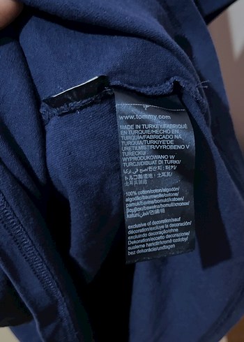 s Beden Tommy Jeans Koyu Mavi Baskılı Tişört
