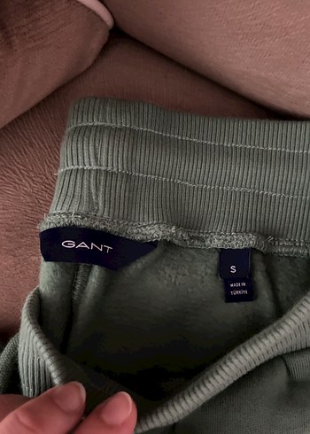 GANT Kadın Yeşil Süet Rahat Kesim Eşofman Altı - Görsel 2