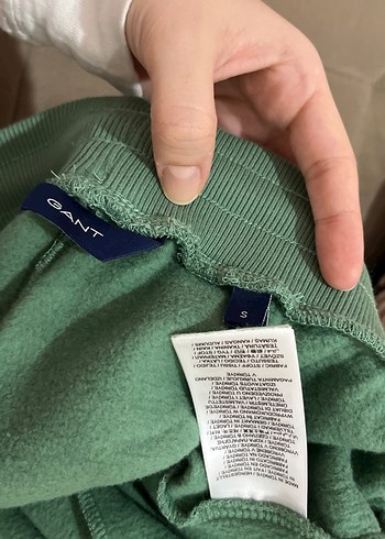 GANT Kadın Yeşil Süet Rahat Kesim Eşofman Altı - Görsel 4