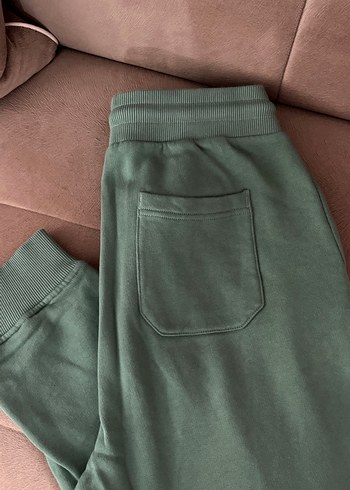 GANT Kadın Yeşil Süet Rahat Kesim Eşofman Altı - Görsel 3