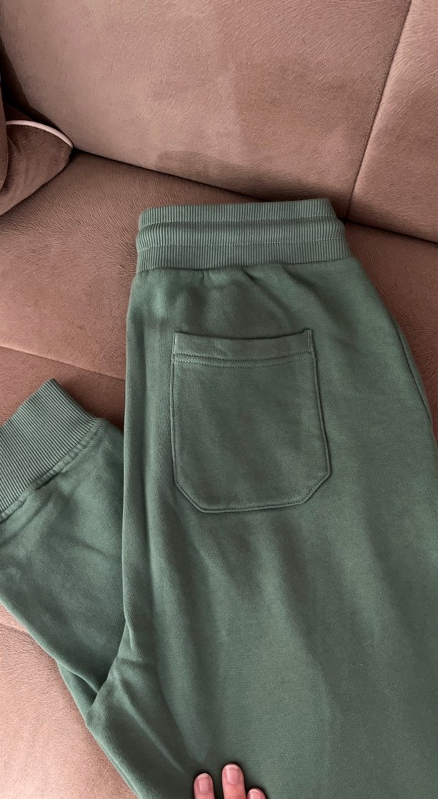 GANT Kadın Yeşil Süet Rahat Kesim Eşofman Altı - Görsel 3