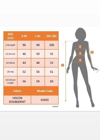 UZUN KOLLU YUVARLAK YAKA MİDİ İKİ İPLİK VİSKON ELBİSE - Görsel 7