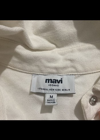 Kadın Beyaz Mini Kot Ceket - Görsel 5