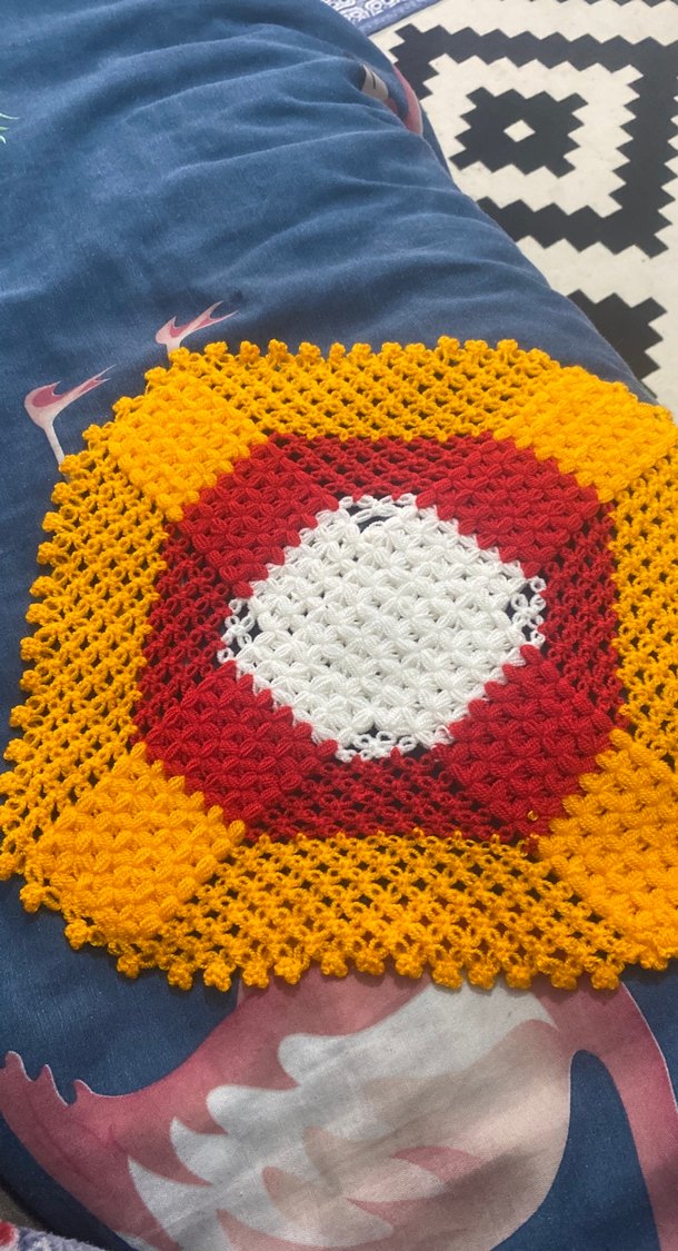 Renkli Örgü Banyo Lifi - Görsel 3