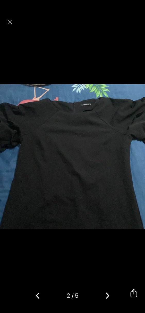 Siyah Drapeli Kısa Kollu Elbise - Görsel 2